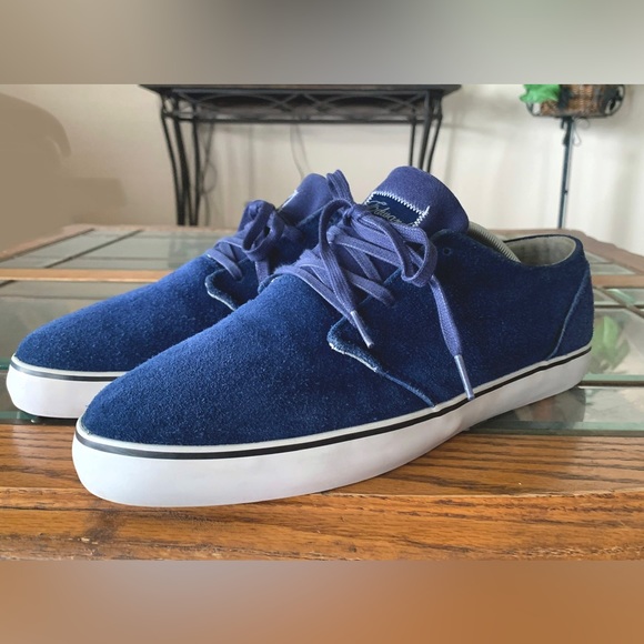 Vintage Es Edward Skate Shoes Original Pro Model Blue Suede Size 12 US - Picture 3 of 10
